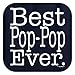 ThisWear Best Pop-Pop Ever T-Shirt XL Navy