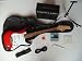 REDBURST RED FULL SIZE ST ELECTRIC GUITAR PACKAGE PACK KIT - INCLUDES - BAG,STARP,AMP,STAND,PICKS,TU