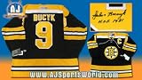 JOHNNY BUCYK Boston Bruins SIGNED Retro Stanley Cup JERSEY