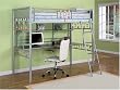 Bauble Girls Twin Size Study Loft Bunk Bed By Powell Furniture