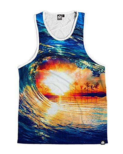 INTO THE AM Riptide Premium All Over Print Tank Top (Medium)