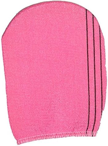Exfoliating Scrub Bath Mitten Small Size (Pink)