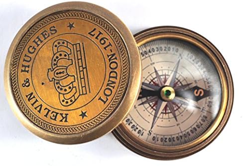 Kelvin &Amp; Hughes London - 1917 Compass with Poem of Robert Frost