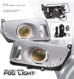 92 93 94-95 HONDA CIVIC 2D/3D EG DX SI EX OEM STYLE JDM YELLOW AMBER LENSE FOG LIGHT LAMP KIT