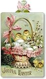 Item 735 Vintage Victorian Style Easter Basket Plaque
