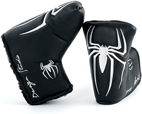 Spider Golf Headcover for Midsize Mallet Putter, Black