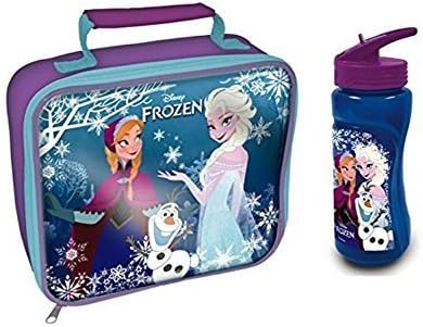 Disney Frozen Elsa, Anna & Olaf Lunch Bag & Aruba Bottle Set