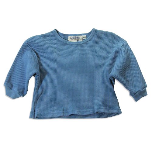 Whatever Kids Wanna Wear - Infant Boys Long Sleeve Thermal Top, Blue (Size 6Months)
