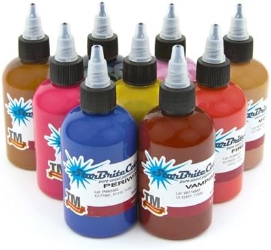 STARBRITE Tattoo Ink 9 Bottles - 1/2-oz DARKSIDE SET - Tattoo Supplies