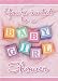 Baby Girl Blocks Baby Shower Invitations 12 Pack