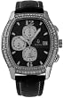 Bulova Crystal Steel Chronograph Black Leather Mens Watch 96B001 Bulova Crystal Steel Chronograph Black Leather Mens Watch 96B001