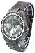Geneva Elite Iced Out Black Prism Watch Model 2423 B/B1