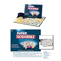 New Super Wooden Scrabble Board Crossword Game Puzzle