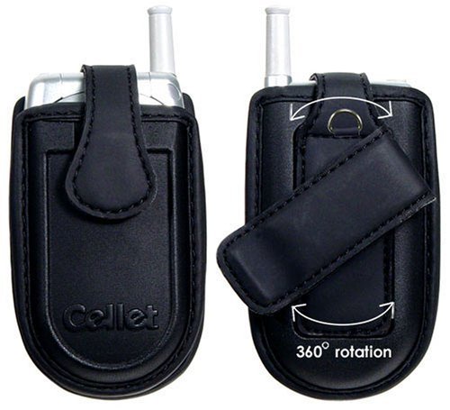 Cellet Small Soft Cell Phone Universal Holster / Pouch / Case with Swivel belt clip