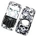 RIM BlackBerry Pearl 9100 (T-Mobile) Rubberized Snap-on Protector Hard Case Image Cover "Skullerific" Design