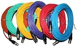 XLR Microphone Patch Cable 6 Pack - 50 Feet