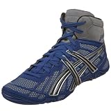 ASICS Men's Dan Gable Ultimate Wrestling Shoe,Blue/Black/Silver,10 D US