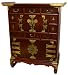 Asian Furniture & Decor - 32" Japanese Secret Drawer Scholars Chest Tansu Cabinet #VC364