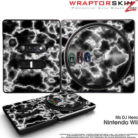 DJ Hero Skin Electrify White fits Nintendo Wii DJ Heros (DJ HERO NOT INCLUDED)