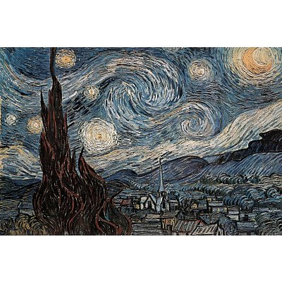 Vincent Van Gogh (The Starry Night) Art Print Poster - 36x24