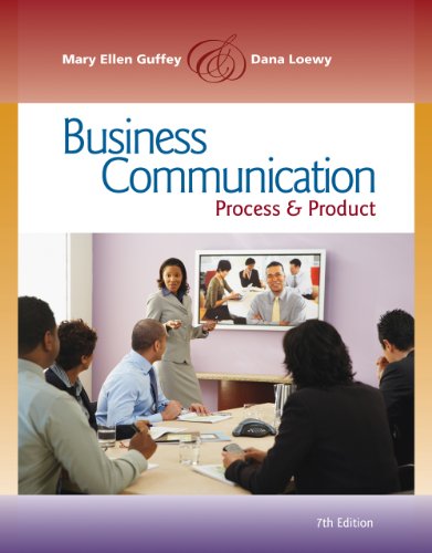 Textbook - Business Communication: Process and Product (with meguffey.com Printed Access Card)