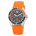 Nautica Men's Sport Ring Box Set N09908G Orange Resin Quartz Watch with Black Dial