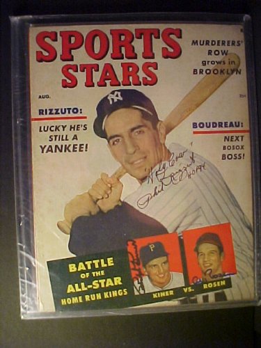 Phil Rizzuto New York Yankees Autographed August 1951 Sports Stars Magazine
