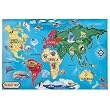 World Map 33 pc Floor Jigsaw Puzzle by Melissa & Doug