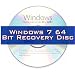 Windows 7 System Recovery disk Live Boot CD 64 bit DVD (disc is comparable with Home Premium, Professional and Ultimate)