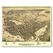 Portsmouth, NH Panoramic Map - 1877 Poster