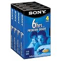 Sony T120 Blank VHS Tapes 4-pk.