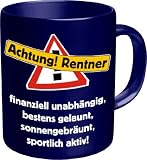 Produkt-Bild: Fun Kaffeetasse mit Spruch Achtung Rentner? Toller Kaffeebecher mit Druck