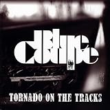 Blue Coupe Tornado on the Tracks