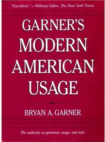 Garner s Modern American Usage