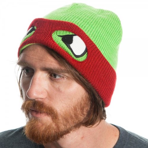 Teenage Mutant Ninja Turtles Red Reversible Rolled Beanie