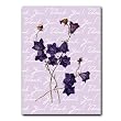 Thank You with Campanula - 5" x 7" Vellum Overlay Greeting Card