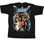 WWE World Wrestling Entertainment Smackdown Lightning Black T-shirt Tee