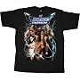 WWE World Wrestling Entertainment Smackdown Lightning Black T-shirt Tee