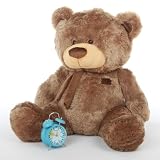 Tiny Shags - 35" - Tubby Bellied, Extra Huggable, GIANT TEDDY Mocha Brown, Plush Teddy Bear
