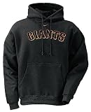 San Francisco Giants MLB Black Embroidered Tackle Twill Hooded Sweatshirt By Nike Team Sports