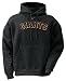 San Francisco Giants MLB Black Embroidered Tackle Twill Hooded Sweatshirt By Nike Team Sports (M=40)