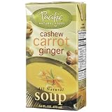 Pacific Natural Foods Soup, Cashew Carrot Ginger, 16-Ounce Cartons (Pack of 12)