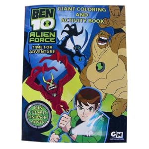 Cartoon Network giant book to color- Alien Force Ben 10 activity book