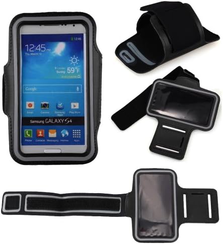 Neoprene Running Jogging Workout Sports Gym Armband Case Cover Pouch for Samsung Galaxy S4 IV/S3 SIII/i9500/9300 (Black)