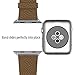 Apple Watch Band, JETech 42mm Leather Strap Wrist Band Replacement w/ Metal Clasp for Apple Watch All Models 42mm (Brown) - 2104