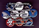 Set of 10 San Jose Sharks Pins 1.25" Buttons NHL Hockey