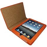 Piel Frama Premium Leather Case with MAGNETIC Closure for the Apple iPad (1st Generation) (Orange)