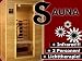 12305 hochwertige 1-2 Personen Infrarot Wärmekabine Sauna ca. 120x105x190 cm + MP3-Player-Anschluß mit eingebauten Stereo-Lautsprechern + Lichttherapie