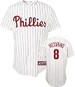 Shane Victorino Jersey: Adult 2009 Majestic Home Pinstripe Replica #8 Philadelphia Phillies Jersey