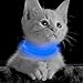 Clan_X Led Dog Collar, USB Rechargeable Light Up Safety Collars for Small Dogs& Cats, Glow in Dark Pet Collars Keep Your Pets Visible & Safe (XS, Blue)